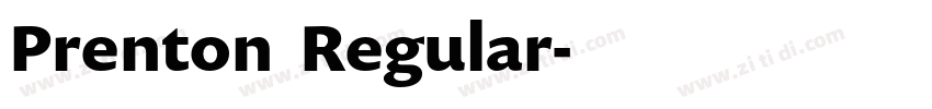 Prenton  Regular字体转换